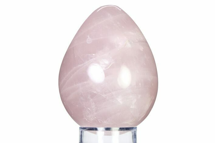 Polished Rose Quartz Egg - Madagascar #318294